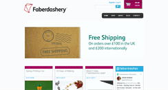 Desktop Screenshot of faberdashery.co.uk