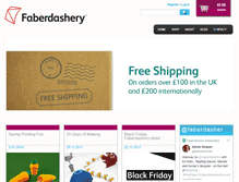 Tablet Screenshot of faberdashery.co.uk